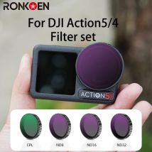 Filtr ND CPL Ronkoen do DJI OSMO Action4/5Pro Akcesoria do Kamer Sportowych Zestaw Filtrów CPL ND8 ND16 ND32 Ramka ze Stopu Aluminium