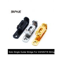 Solo Single Guitar Bridge w/ Wrench Screw for 3/4/5/6/7/8 String Guitar Cigar Box Banjo Parts