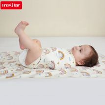 Coperta avvolgente per neonato a due strati Coperta per fasciatoio per neonato Coperta per saltare anti-startle Coperta estiva in morbido cotone sottile per fasciatoio