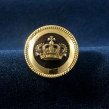 European Style Crown Design High-end Metal Buttons Suit Diameter 23mm Golden Sewing Buttons British Style Jacket Coat Buttons