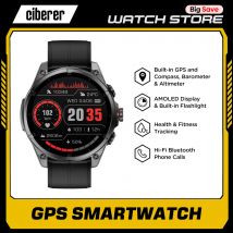 Nuovo orologio intelligente GPS Ciberer FT66 Display AMOLED da 1,43 pollici GPS integrato e bussola Torcia Monitoraggio salute e fitness Smartwatch