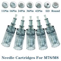 10Pcs Needle Cartridges Bayonet Cartridges 11 16 36 42 Nano Needle MTS Micro Skin Needling Compatible For Dr pen M8/M7S