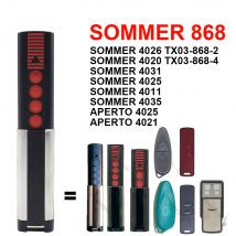 SOMMER 4026 TX03-868-2-XP 4020 TX03-868-4 4011 4031 4021 868 MHz Garagentor-Fernbedienung Ersatz-Garagenbefehlsöffner