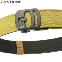 TUSHI Neue Militär Gürtel Leinwand Taktische Gürtel für Männer Trendy Jagd Outdoor Sport Gun Gürtel Jugend IPSC Bund EDC Zubehör
