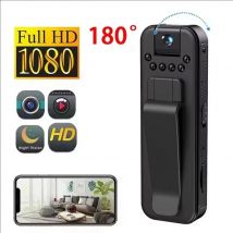 Videocamera Portatile WiFi 1080P, Registratore Digitale, Bodycam per Polizia con Visione Notturna, Mini Videocamera a Infrarossi