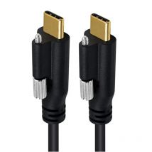10 Gbit/s 4K 60 Hz Standard vergoldeter USB3.1 Typ-C Stecker auf Stecker Winkel mit fester Schraube, 5A Datenkabel für Mobiltelefon und Laptop
