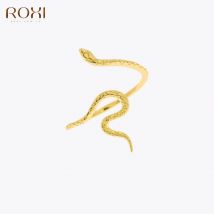 ROXI 925 Sterling Silver Halloween Creative Snake Rings For Women Girls Gold/Silver Plata Wedding Party Fine Jewelry anillos