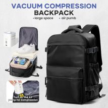 Zaino sottovuoto Borsa da viaggio per uomo Zaino di grande capacità Zaino per laptop da lavoro Donna Uomo Zaino espandibile Borsa da scuola