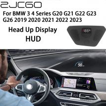 ZJCGO Auto HUD Auto Projektor Alarm Head Up Display Tachometer Windschutzscheibe für BMW 3 4 Serie G20 G21 G22 G23 g26 2019 ~ 2023
