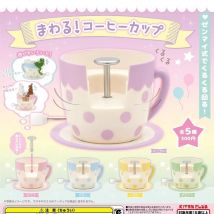 KITAN Gacha Kapselspielzeug, Uhrwerk, umwandelt die Kaffeetasse, Miniatur-Minifigur, Zubehör, aufziehbar, lässiger Sitz, Tischdekoration