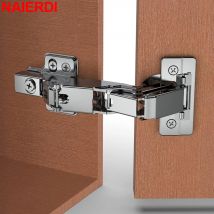 Naierdi 2er Pack 175-Grad-Schrankscharniere hydraulisch verdeckte rahmenlose Lazy Susan Scharnier Tür scharniere für Eck küchen schrank