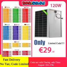 120W 240W 360W 480W szklany sztywny panel słoneczny 18V Panel fotowoltaiczny monokrystaliczny ogniwo słoneczne 12V/24V ładowarka dach domu