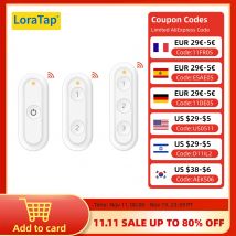 LoraTap ZigBee 3.0 Wireless 14 EU US Push Button Remote Tuya Scene Automation Control Switch Smart Life App Hub Need