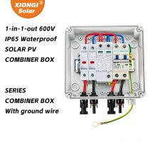 Solar-Photovoltaik-PV-Kombinatorbox mit Blitzschutz, 1 Eingang, 1 Ausgang, DC-Sicherung, MCB, SPD, IP65, wasserdichte Verteilerkästen