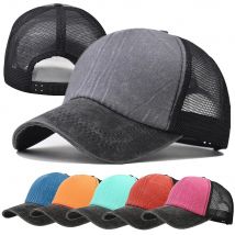 Neue Unisex-Kappe reiche Farbe gewaschene Baumwolle Baseball mütze Männer Frauen lässig Trucker Hüte