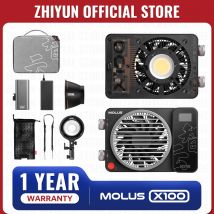 ZHIYUN Official MOLUS X100 COB Video Light 100W LED Portable Pocket Light Outdoor Photo/Video Shooting Photography Lighting