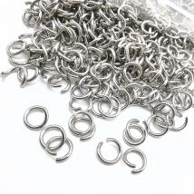 100–300 Stück 3–12 mm offene Biegeringe aus Edelstahl mit geteiltem O-Ring-Anschluss für Halskette, Armband, Schmuckherstellung, Großhandel