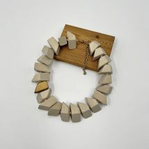 Suekees Goth Modeschmuck Vintage erdigen Kragen Hals reifen Halskette Wachs schnur Holz perlen Kragen Halskette für Frauen Accessoires