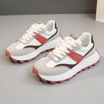 Bunte Sport-Damenschuhe 2025, Frühling und Sommer, atmungsaktive Damen-Turnschuhe, lässig, dicke Sohle, verschleißfeste Plateauschuhe