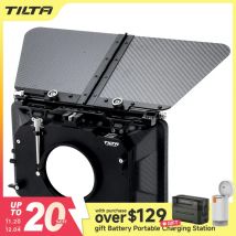 TILTA MB-T12 Scatola opaca in fibra di carbonio 4×5,65 (con morsetto) con supporto singolo per impianto di supporto asta da 15 mm per DSLR 5D4 RED ARRI SONY