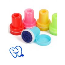30Pcs Smiling Face Stamp Dental Tooth Shape Cartoon Stamp for Kids Children Stamper Seal Sticker Dentistry Gifts Souvenirs