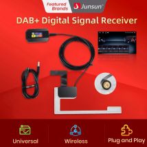Junsun Autoradio DAB+ Adattatore Antenna Amplificata per Car Stereo Android 8.1 9.0/10.0 Accessori Auto