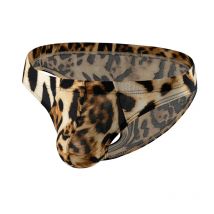 Sexy Herren Slips Unterwäsche Leoparden muster niedrige Taille weiche Slip Slips Dessous Unterhose Beutel Tangas Sexis de Hombre