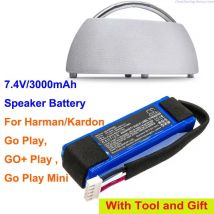 Cameron Sino 7,4 V 3000 mAh Lautsprecher-Akku CP-HK06, GSP 1029102   01 für Harman/Kardon Go Play, Go Play Mini, GO+ Play +TOOL