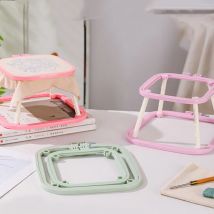 Doppels chicht abs Stickst änder Reifen Desktop Kreuz stich Rack Halter hand gefertigte Bastel rahmen zum Stoßen, französische Stickerei