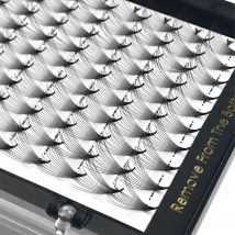 CoMango 8–15 mm vorgefertigte Fächer, langlebig, weich, handgefertigt, Volumen-Wimpern, spitze Basis, 0,05/0,07 3D ~ 16D, falsche Wimpernverlängerung