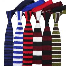 Fashion Men's Colourful Tie Knit Knitted Ties Necktie Cross Striped Color Narrow Slim Skinny Woven Plain Cravate Narrow Neckties