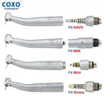 COXO Dental Turbine Fiber Optic High Speed Handpiece Air Rotor Standard/Torque Head LED Coupler 6-pin Fit KAVO NSK Sirona WH
