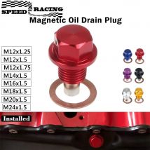 M12x 1,5 M12x 1,25 Aluminium Legierung Getriebe Ölwanne Drain Stecker Mutter Magnetic Öl Ablauf Stecker Ölablasswanne Mutter m12x 1,75 M14x 1,5