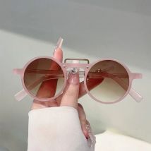 GM LUMIAS Runde Sonnenbrille Frauen Stilvolle Candy Farbe Rand Casual Shades Trendy Marke Design Punk Gradienten Dekorative Sonnenbrille