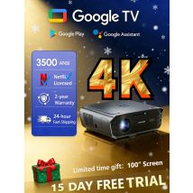 new 3500ANSI 4k UHD projector google tv home theater TOF projector 1080P android 2.4+5G wifi auto focus gaming video Projectors