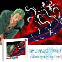 Einteiliges Puzzle roronoa zoro 500/1000 Stück Anime pädagogische Kinderspiel zeug Erwachsenen Dekompression Cartoon Puzzle