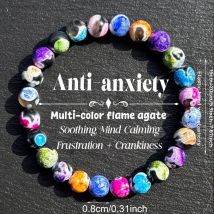 Colorful Natural Stone Bracelet For Women 8MM Beads Elastic Chain Wrap Bangle Female Bohemia Party Jewelry Accessories