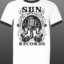 Records Rockabilly Music Vintage Men Ringer  Summer Style Fashion Men O-Neck Solid Short Sleeve T Shirts Ideas