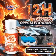 Autopolitur, 12 Stunden Keramikbeschichtung, Auto-Hochglanz, langlebig, kratzfest, hydrophobe Autowachsbeschichtung, Autopflegeprodukte (30 ml)