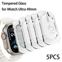 5 szt. Szkło hartowane do Apple Watch Ultra 2 49mm Anti-Scratch Screen Protector iWatch Ultra Seconds instalacja folia ochronna