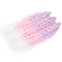 Ariel Curl Haar Afro Curl Twist Häkelhaar Synthetische Tiefe Welle Flechten Haarverlängerung Lockiges Ombre Blonde Rosa Wasserwelle Flechthaar  Ariel Curl Haar Afro Curl Twist Häkeln Haar Synthetische