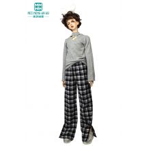 Passform 68–70 cm SD17 BJD Jungen Onkelkleidung Modische T-Shirt-Hose Karierte Hose mit weitem Bein