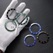 40mm Watch Bezel Insert Ring Slope Ceramic Alloy Watch Bezel for Rolex Submariner Water Ghost Watch Case GMT Diving Watch Parts