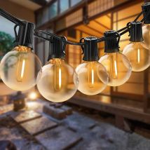 7M/26M Festoon LED Globe String Light Fairy LED G40 Outdoor For Birthday Party Garden Decor Garland Lamp Street Patio Backyard