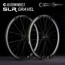 Zestaw kół karbonowych ELITEWHEELS GRAVEL, system Ratchet 36T, hamulce tarczowe, koła cyclocrossowe SLR 700C, Center Lock, piasta SHIMAN0 XDR, 35x32mm