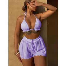 Sexy Bikini Damen Badeanzug 2026 3-teilige Bademode Mini Thong Bikinis Sets Damen Badeanzug für Strandshorts