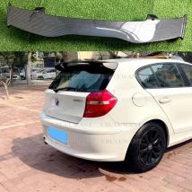 Spoiler sul tetto per BMW serie 1 E81 E82 E87 E88 2004-2011 SPOILER ala posteriore Abs Carbon Look Lip Spoiler Hatchback universale