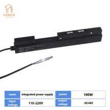 Magnetische Schienenleuchte, Leistung 110–220 V, Transformator, Gitter, Flutlicht, moderne flexible lineare Leuchte, LED-Strahler, DC48 V, Wohnzimmer