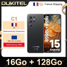 Smartphone OUKITEL C1 Android 15 16GB (4+12) +128GB Telefono Cellulare Schermo HD+ da 6.52 pollici 5150mAh 13MP+5MP 4G GPS Impronta Digitale 60Hz