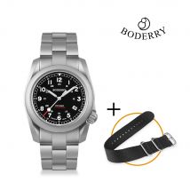 Reloj Boderry Voyager Field, reloj de pulsera de buceo automático de titanio, pulsera de titanio resistente al agua 100M para reloj de movimiento Seiko para hombres